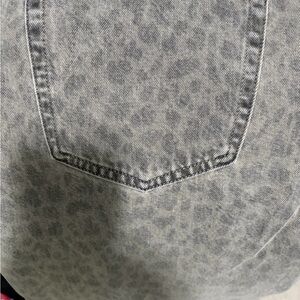 Universal Thread Gray Patterned Denim Skirt